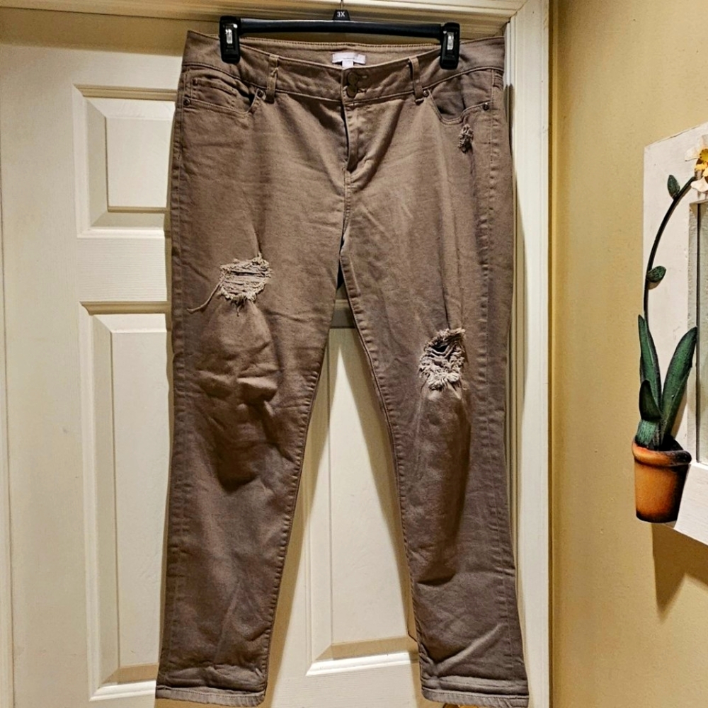 New York & Company Green Jeans